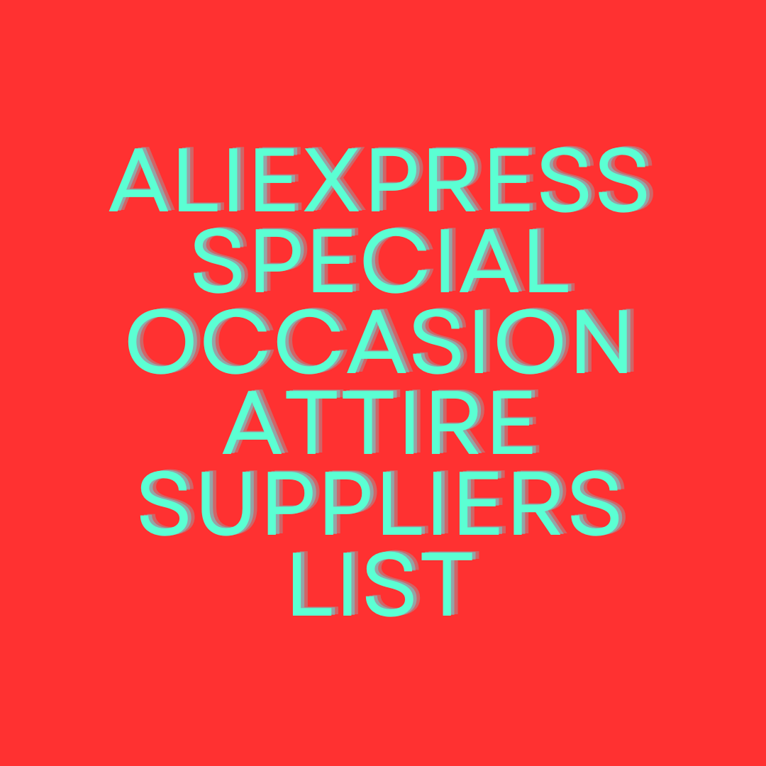 Ali Express Wedding/Prom dresses Suppliers List